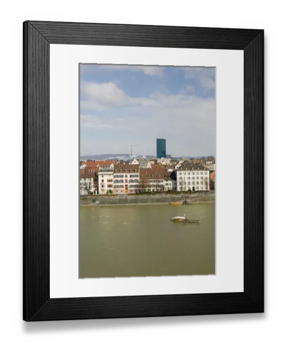 Framed Print : SWITZERLAND-BASEL: Basel and Rhine River / Daytime / Winter Framed Print : SWITZERLAND-BASEL: Basel and Rhine River / Daytime / Winter