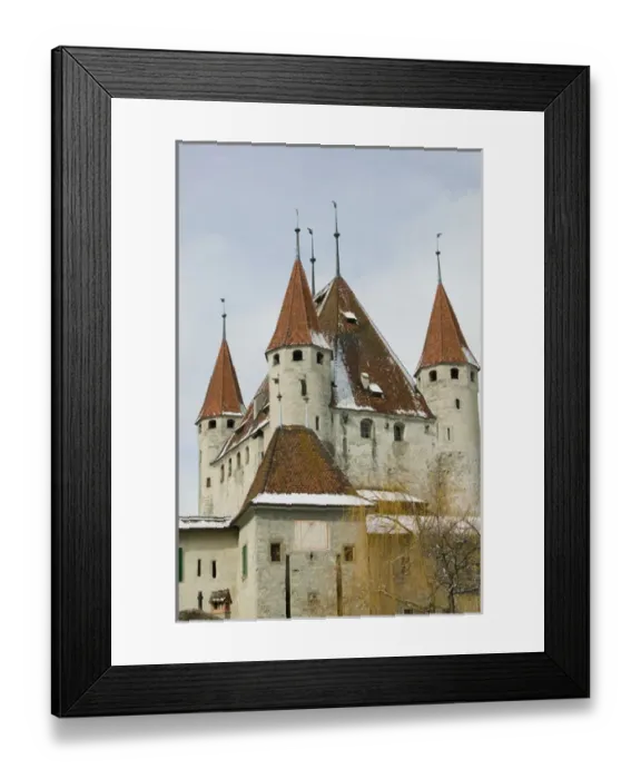 Framed Print : SWITZERLAND-Bern-THUN: Schloss Thun: Town Castle (12th century)  /  Winter