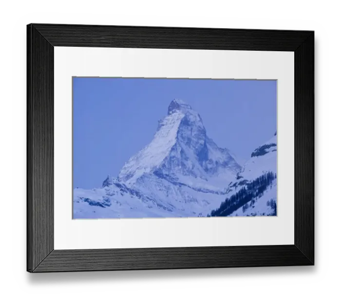 Framed Print : SWITZERLAND-Wallis  /  Valais-ZERMATT: The Matterhorn  /  Dawn