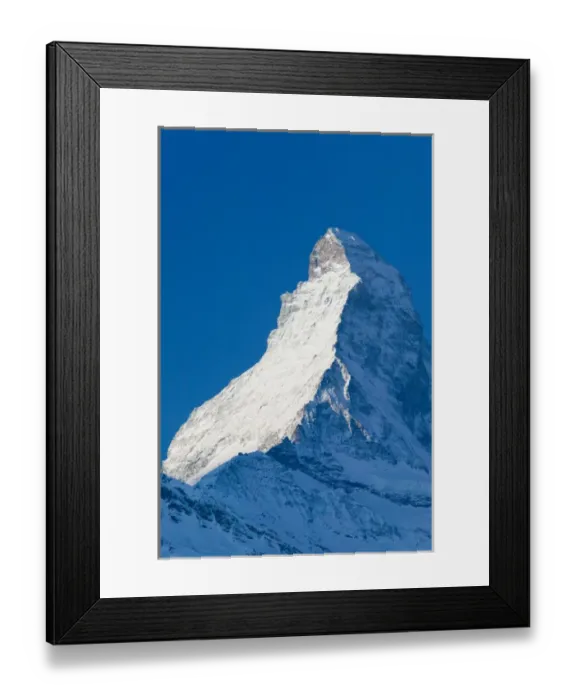 Framed Print : SWITZERLAND-Wallis  /  Valais-ZERMATT: Morning Light on the Matterhorn  /  Dawn