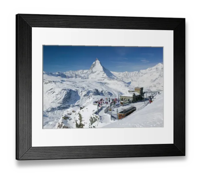 Framed Print : SWITZERLAND-Wallis / Valais-ZERMATT: Gornergrat Mountain (el. 3089 meters)-Gornergrat Framed Print : SWITZERLAND-Wallis / Valais-ZERMATT: Gornergrat Mountain (el. 3089 meters)-Gornergrat