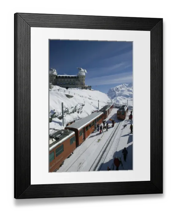 Framed Print : SWITZERLAND-Wallis / Valais-ZERMATT: Gornergrat Mountain (el. 3089 meters)-Gornergrat Framed Print : SWITZERLAND-Wallis / Valais-ZERMATT: Gornergrat Mountain (el. 3089 meters)-Gornergrat