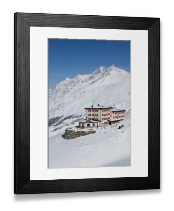 Framed Print : SWITZERLAND-Wallis / Valais-ZERMATT: Riffelberg (el. 2582 meters)-Riffelberg Berg Hotel Framed Print : SWITZERLAND-Wallis / Valais-ZERMATT: Riffelberg (el. 2582 meters)-Riffelberg Berg Hotel