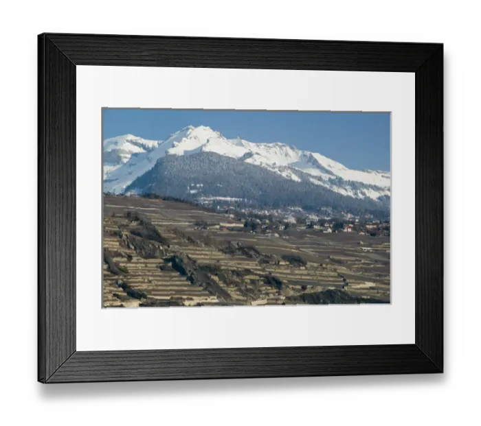 Framed Print : SWITZERLAND-Wallis / Valais-SION: Basilique de Valere (12th century) & Snow Covered Framed Print : SWITZERLAND-Wallis / Valais-SION: Basilique de Valere (12th century) & Snow Covered