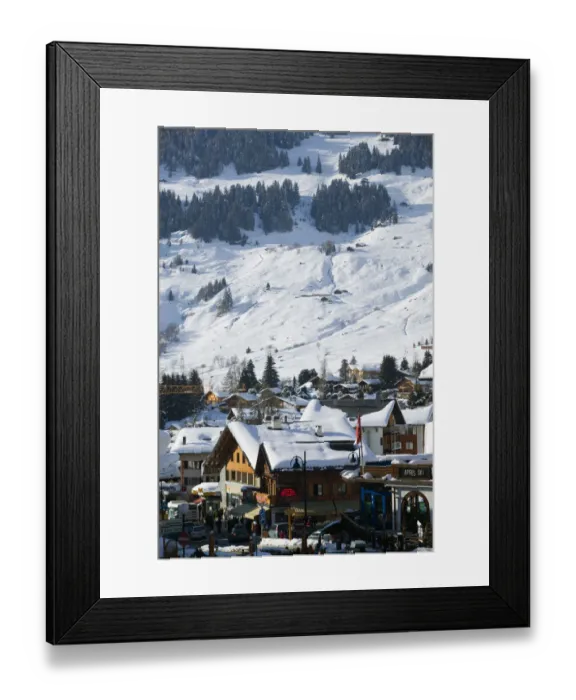 Framed Print : SWITZERLAND-Wallis / Valais-VERBIER: Ski Resort / Winter Town View Framed Print : SWITZERLAND-Wallis / Valais-VERBIER: Ski Resort / Winter Town View