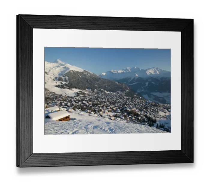 Framed Print : SWITZERLAND-Wallis / Valais-VERBIER: Ski Resort / Winter Town & Ski Chalet View / Daytime Framed Print : SWITZERLAND-Wallis / Valais-VERBIER: Ski Resort / Winter Town & Ski Chalet View / Daytime