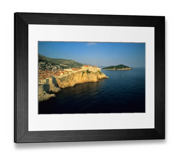 Framed Print : Dubrovniks old city; Croatia; Dalmatian Coast; Adriatic Sea Framed Print : Dubrovniks old city; Croatia; Dalmatian Coast; Adriatic Sea