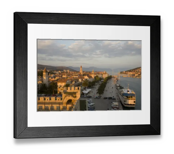 Framed Print : Europe, Croatia, Dalmatia, Trogir, a UNESCO World Heritage site. Historic center with cathedrals Framed Print : Europe, Croatia, Dalmatia, Trogir, a UNESCO World Heritage site. Historic center with cathedrals