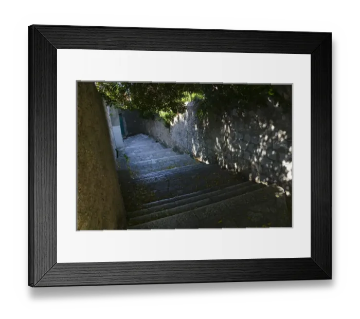 Framed Print : Steps going uphill, Dubrovnik, Croatia Framed Print : Steps going uphill, Dubrovnik, Croatia