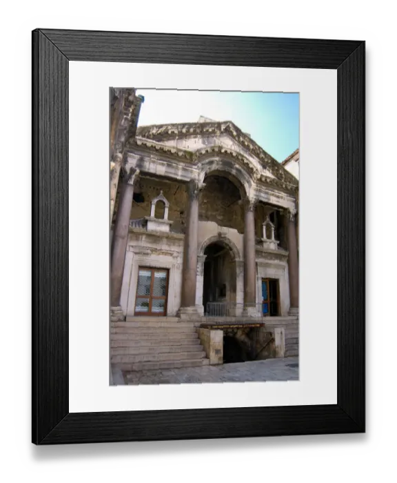 Framed Print : 05. Croatia, Split, Peristyle with prothyrum in Diocletians Palace Framed Print : 05. Croatia, Split, Peristyle with prothyrum in Diocletians Palace