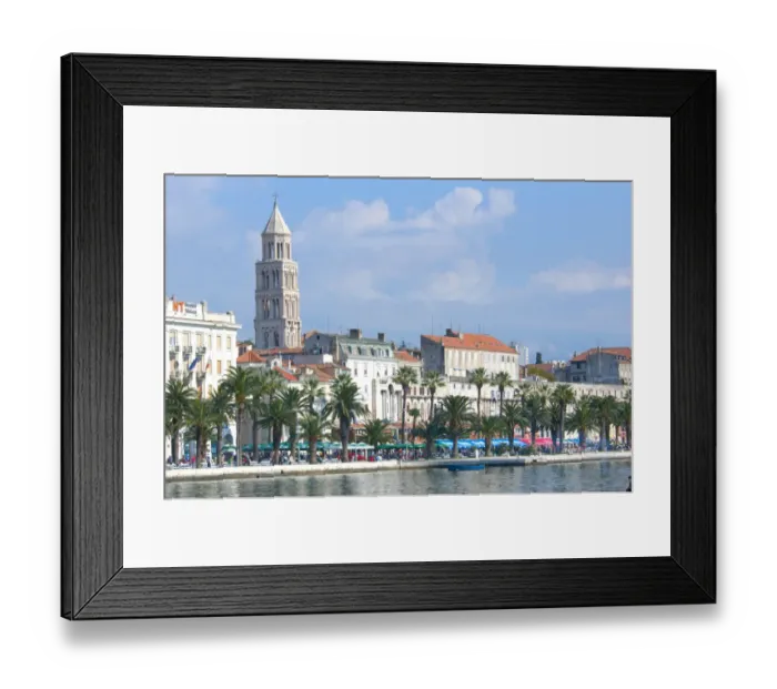 Framed Print : 05. Croatia, Split, coastal view of popular embankment Framed Print : 05. Croatia, Split, coastal view of popular embankment