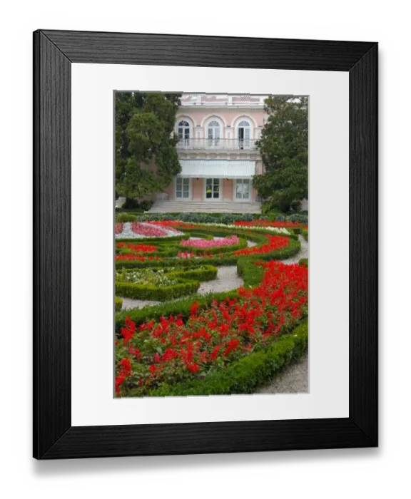 Framed Print : 05. Croatia, Opatija, Villa Angiolina and library
