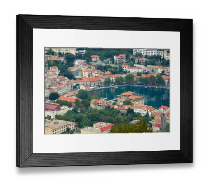 Framed Print : 05. Croatia, Dalmatia, coastal town Framed Print : 05. Croatia, Dalmatia, coastal town