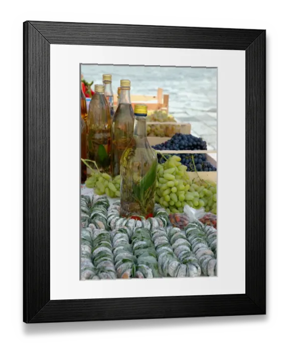 Framed Print : 05. Croatia, Dubrovnik, food at open market Framed Print : 05. Croatia, Dubrovnik, food at open market