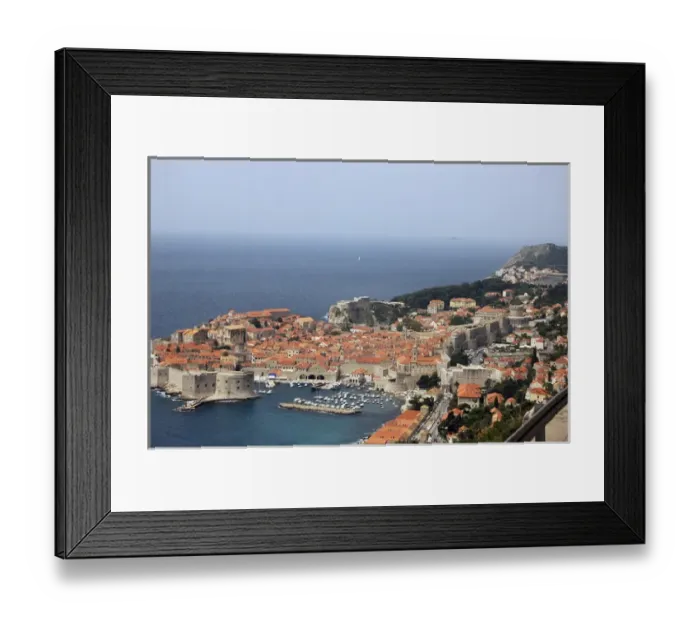 Framed Print : Croatia, Dubrovnik. Overview of old town Framed Print : Croatia, Dubrovnik. Overview of old town