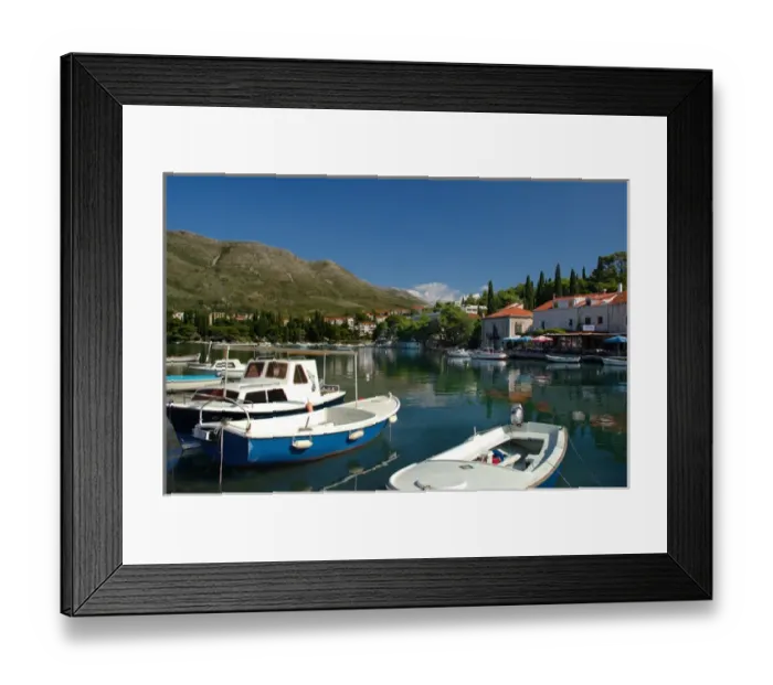 Framed Print : 05. Croatia, Cavtat, fishing village Framed Print : 05. Croatia, Cavtat, fishing village