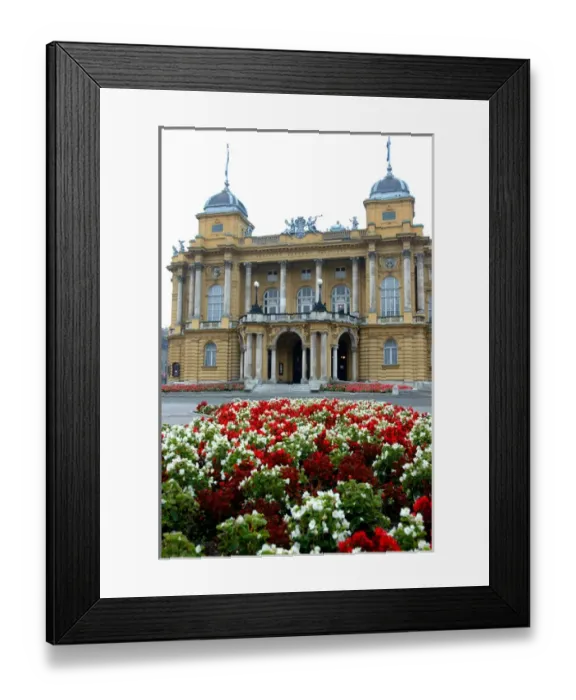 Framed Print : 05. Croatia, Zagreb, Croatian National Theatre Framed Print : 05. Croatia, Zagreb, Croatian National Theatre