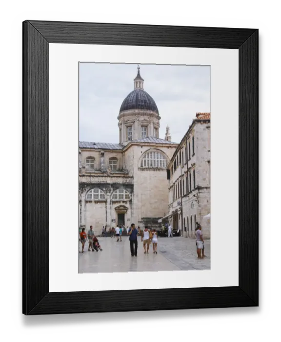 Framed Print : The cathedral of the Assumption of Our Lady Uznesenja Marijina on the Luza Lodge