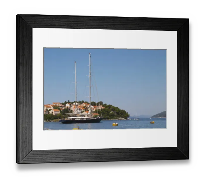 Framed Print : A very big luxurious pleasure sailing ship yacht with two masts, called Santa Maria leaving harbour Framed Print : A very big luxurious pleasure sailing ship yacht with two masts, called Santa Maria leaving harbour