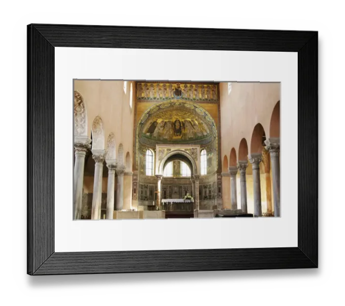 Framed Print : BYZANTINE ART. CROATIA. Euphrasian Basilica. Byzantine church built in the sixth century Framed Print : BYZANTINE ART. CROATIA. Euphrasian Basilica. Byzantine church built in the sixth century