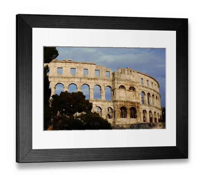 Framed Print : CROATIA. Roman Amphitheater. Built in the first century A. D. Declared a World Heritage Framed Print : CROATIA. Roman Amphitheater. Built in the first century A. D. Declared a World Heritage