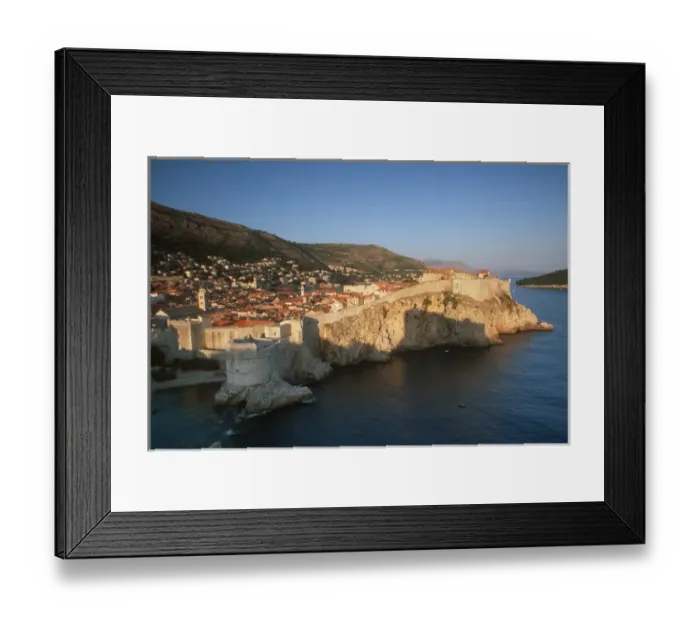 Framed Print : Croatias Dalmation coast on the Adriatic Sea has long been a popular tourist Framed Print : Croatias Dalmation coast on the Adriatic Sea has long been a popular tourist