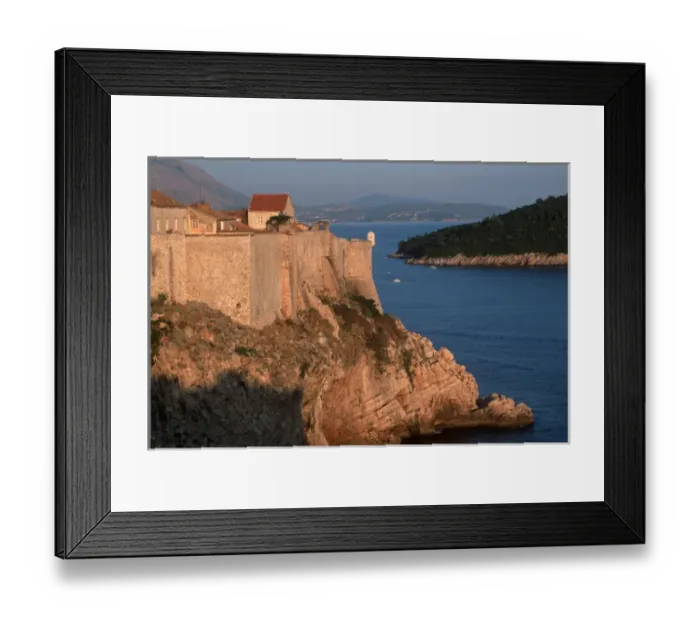 Framed Print : Croatias Dalmation coast on the Adriatic Sea has long been a popular tourist