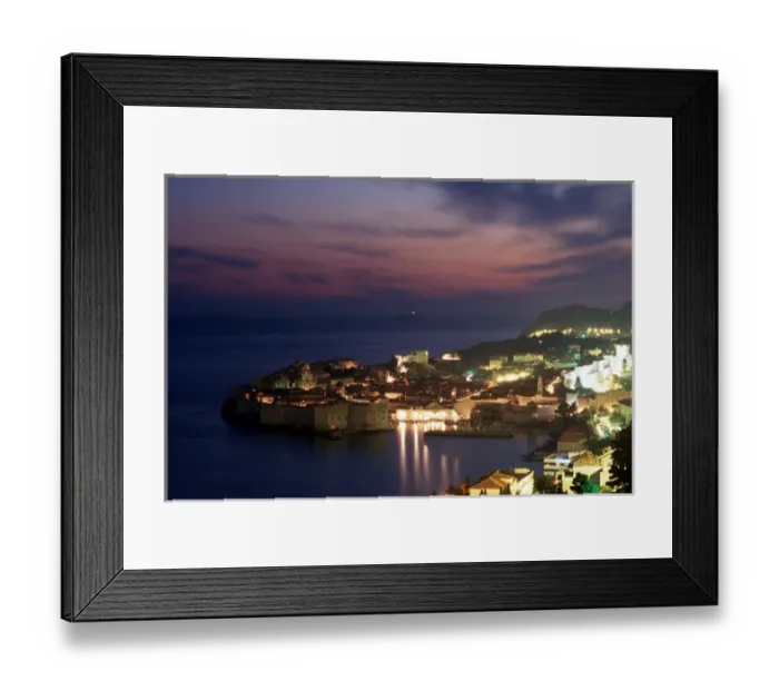Framed Print : Croatias Dalmation coast on the Adriatic Sea has long been a popular tourist