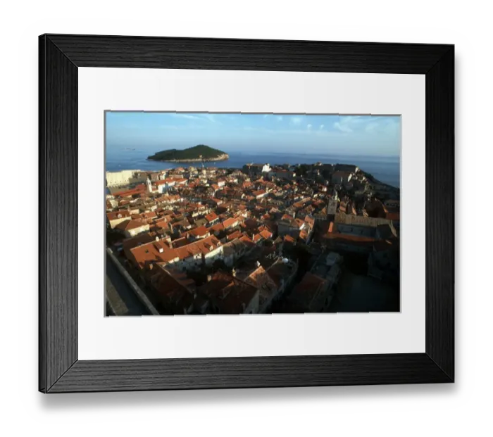 Framed Print : Croatias Dalmation coast on the Adriatic Sea has long been a popular tourist Framed Print : Croatias Dalmation coast on the Adriatic Sea has long been a popular tourist