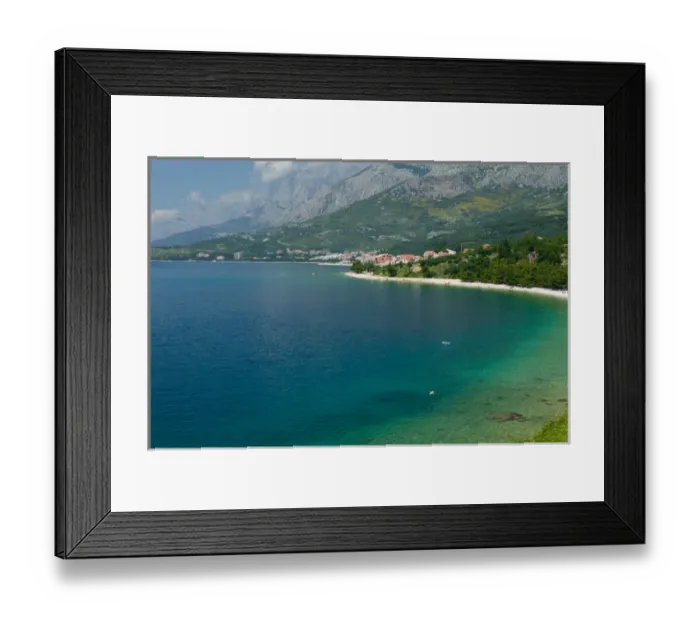 Framed Print : view of coast, dalmatia, croatia, eastern europe. balkan, europe Framed Print : view of coast, dalmatia, croatia, eastern europe. balkan, europe