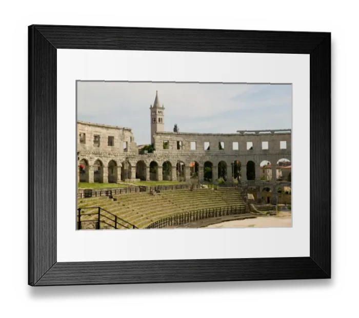 Framed Print : roman amphitheater, pula, istria, croatia, eastern europe. balkan, europe Framed Print : roman amphitheater, pula, istria, croatia, eastern europe. balkan, europe