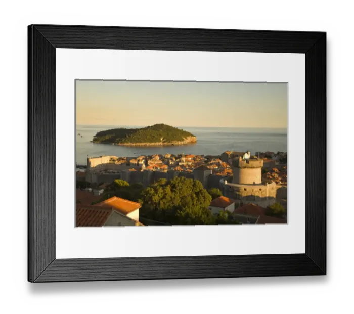 Framed Print : Walled City of Dubrovnik, Southeastern Tip of Croatia, Dalmation Coast, Adriatic Sea Framed Print : Walled City of Dubrovnik, Southeastern Tip of Croatia, Dalmation Coast, Adriatic Sea