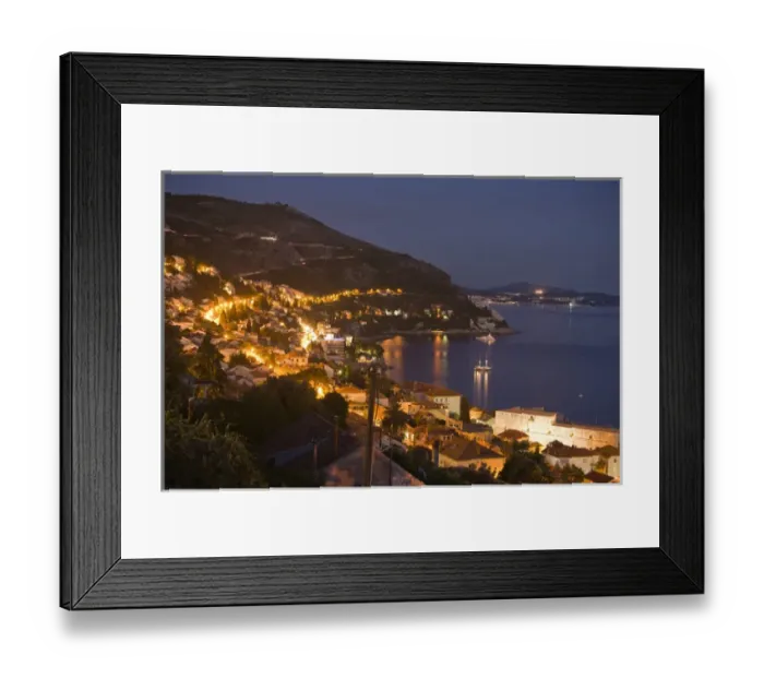 Framed Print : Walled City of Dubrovnik, Southeastern Tip of Croatia, Dalmation Coast, Adriatic Sea