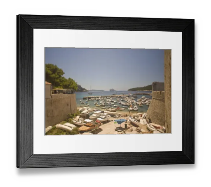 Framed Print : Walled City of Dubrovnik, Southeastern Tip of Croatia, Dalmation Coast, Adriatic Sea Framed Print : Walled City of Dubrovnik, Southeastern Tip of Croatia, Dalmation Coast, Adriatic Sea