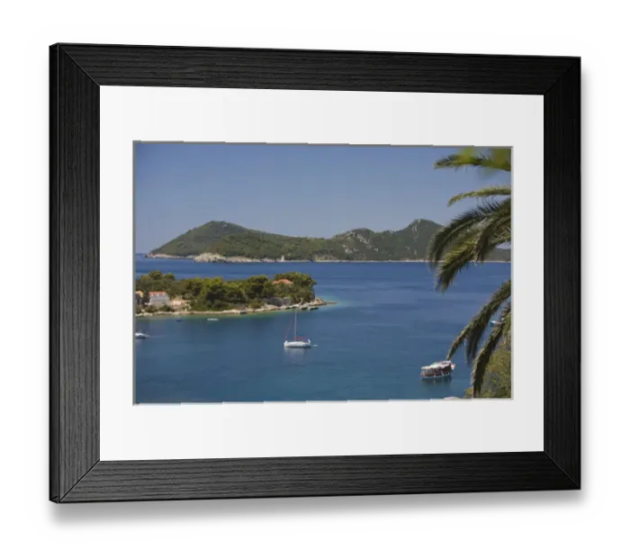 Framed Print : Views around Kolocep Island, Boat tour of Elaphite Islands from Dubrovnik, Southeastern Framed Print : Views around Kolocep Island, Boat tour of Elaphite Islands from Dubrovnik, Southeastern