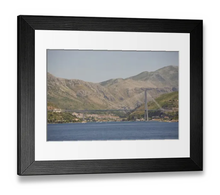 Framed Print : CROATIA, Dubrovnik. Franjo Tudjman Bridge Framed Print : CROATIA, Dubrovnik. Franjo Tudjman Bridge