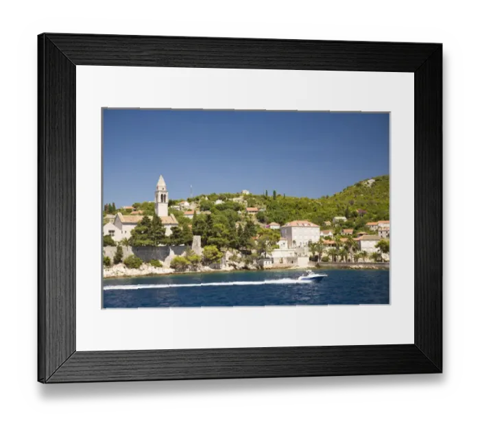 Framed Print : CROATIA, Lopud Island. Boat tour of Elaphite Islands from Dubrovnik Framed Print : CROATIA, Lopud Island. Boat tour of Elaphite Islands from Dubrovnik
