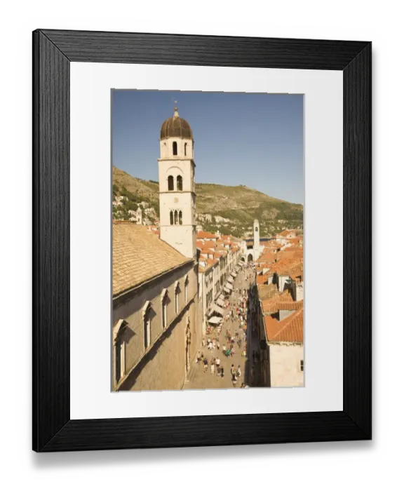 Framed Print : CROATIA, Dubrovnik. View from Old City Walls Walk Framed Print : CROATIA, Dubrovnik. View from Old City Walls Walk