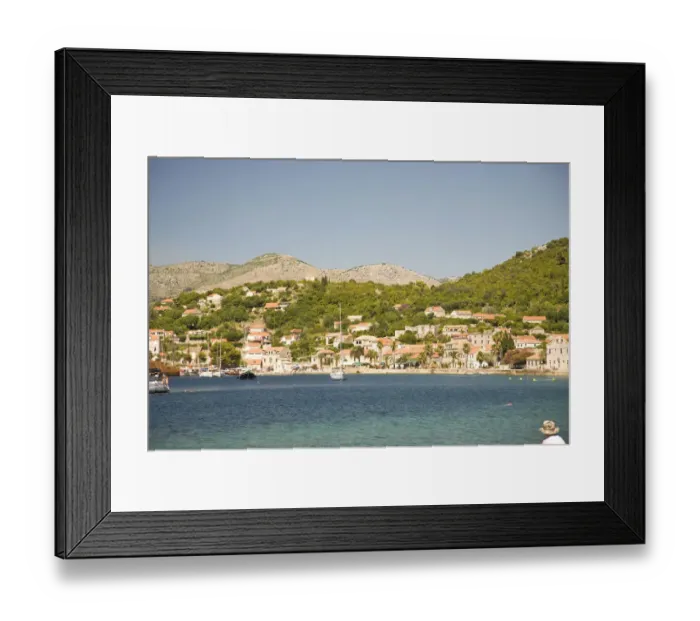 Framed Print : CROATIA, Lopud Island. Boat tour of Elaphite Islands from Dubrovnik Framed Print : CROATIA, Lopud Island. Boat tour of Elaphite Islands from Dubrovnik