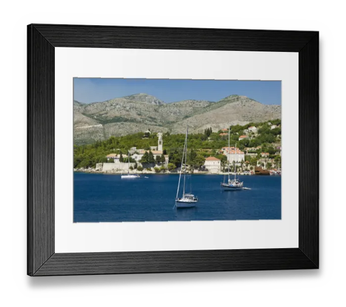 Framed Print : Views around Otok Lopud Island, one of the Elaphite Islands from Dubrovnik, Southeastern Framed Print : Views around Otok Lopud Island, one of the Elaphite Islands from Dubrovnik, Southeastern