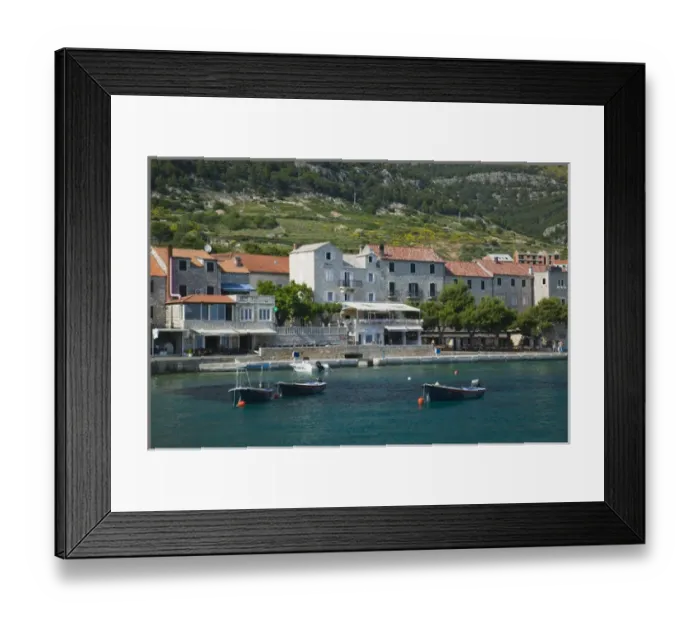 Framed Print : CROATIA, Central Dalmatia, BRAC ISLAND, BOL. BOL Town Harbor Framed Print : CROATIA, Central Dalmatia, BRAC ISLAND, BOL. BOL Town Harbor