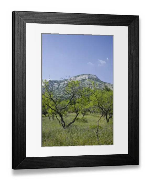 Framed Print : CROATIA, Central Dalmatia, BRAC ISLAND, BOL. Mountain Landscape