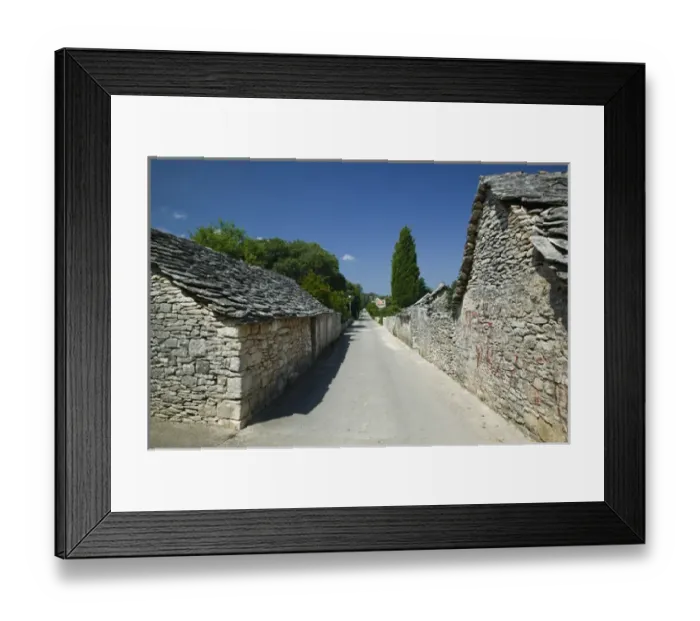Framed Print : CROATIA, Central Dalmatia, BRAC ISLAND, SKRIP. Oldest settlement on BRAC, Stone House