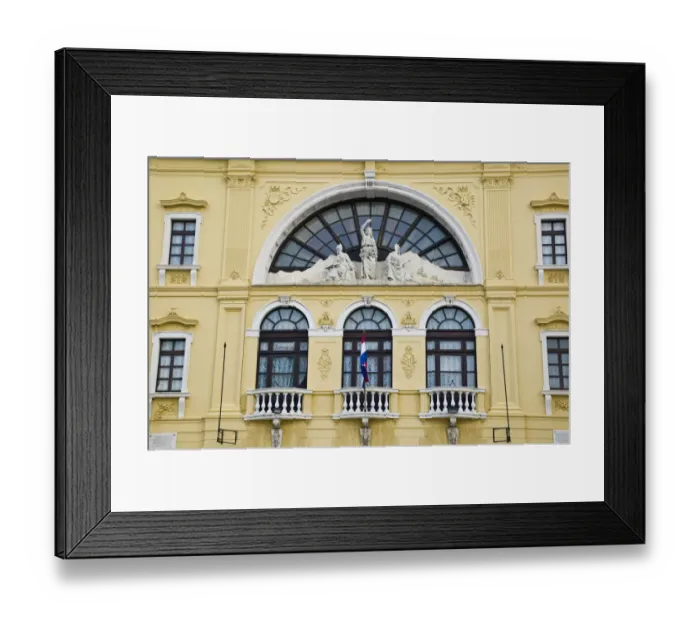 Framed Print : CROATIA, Central Dalmatia, SPLIT. Croatian National Theater Exterior Framed Print : CROATIA, Central Dalmatia, SPLIT. Croatian National Theater Exterior