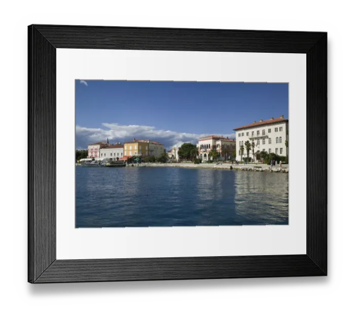Framed Print : CROATIA, Istria, POREC. Town View from POREC harbor Framed Print : CROATIA, Istria, POREC. Town View from POREC harbor