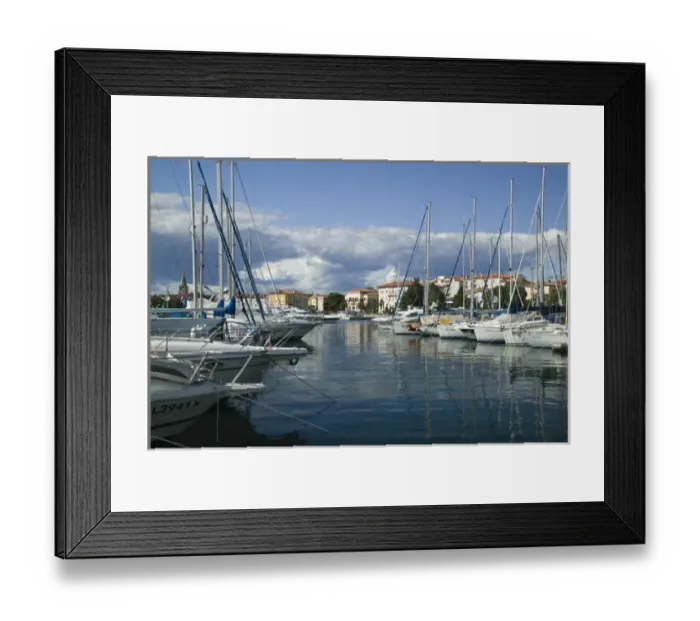 Framed Print : CROATIA, Istria, POREC. Town View from POREC harbor Framed Print : CROATIA, Istria, POREC. Town View from POREC harbor