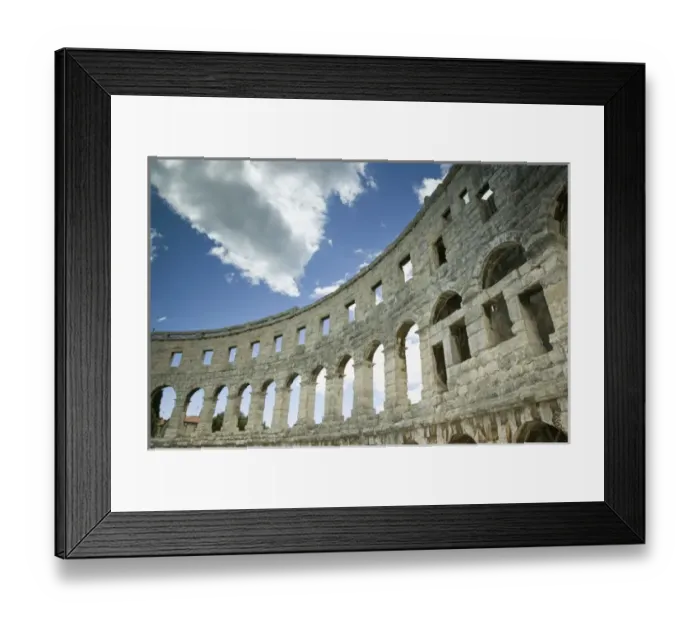 Framed Print : CROATIA, Istria, PULA. Roman Amphitheater (b. 1st century)