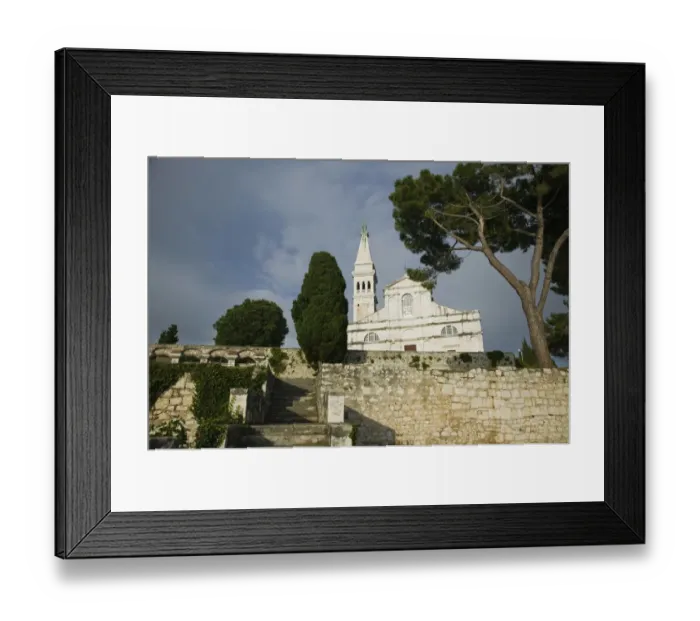 Framed Print : CROATIA, Istria, ROVINJ. Cathedral of St. Euphemia and Tower (b. 1736-largest baroque Framed Print : CROATIA, Istria, ROVINJ. Cathedral of St. Euphemia and Tower (b. 1736-largest baroque
