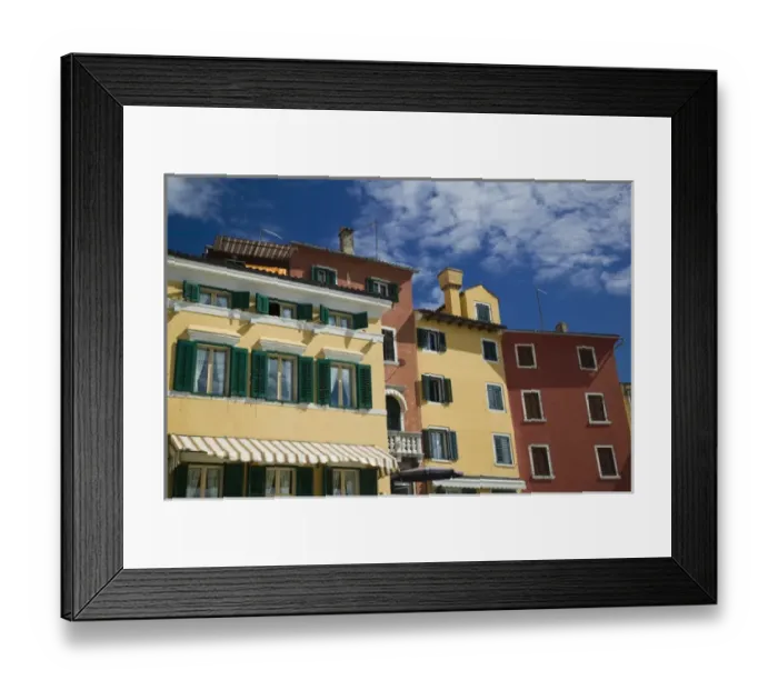 Framed Print : CROATIA, Istria, ROVINJ. ROVINJ old town building detail Framed Print : CROATIA, Istria, ROVINJ. ROVINJ old town building detail