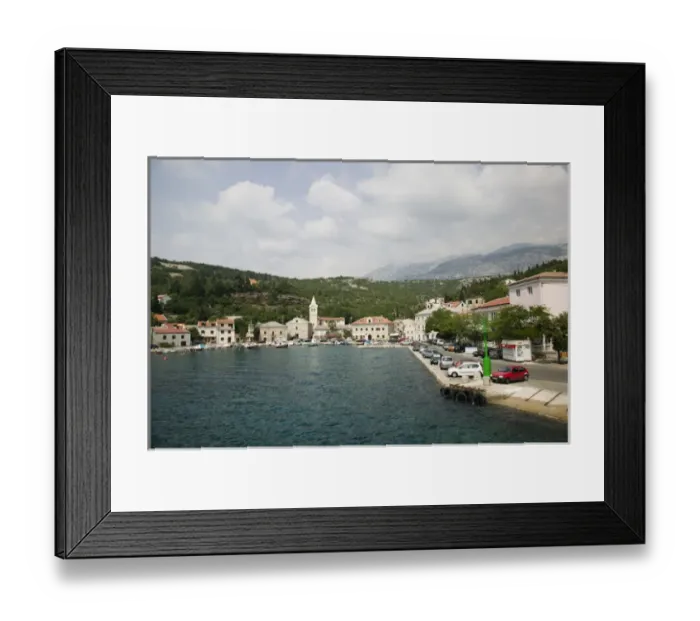 Framed Print : CROATIA, Kvarner Region, JABLANAC. JABLANAC town-ferry gateway to RAB ISLAND Framed Print : CROATIA, Kvarner Region, JABLANAC. JABLANAC town-ferry gateway to RAB ISLAND